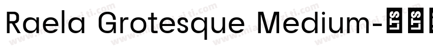 Raela Grotesque Medium字体转换